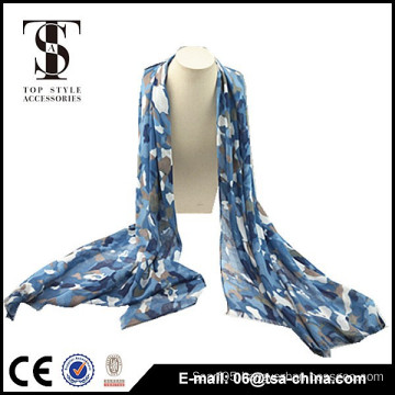 Fashion printed men viscose fashion camouflage scarf